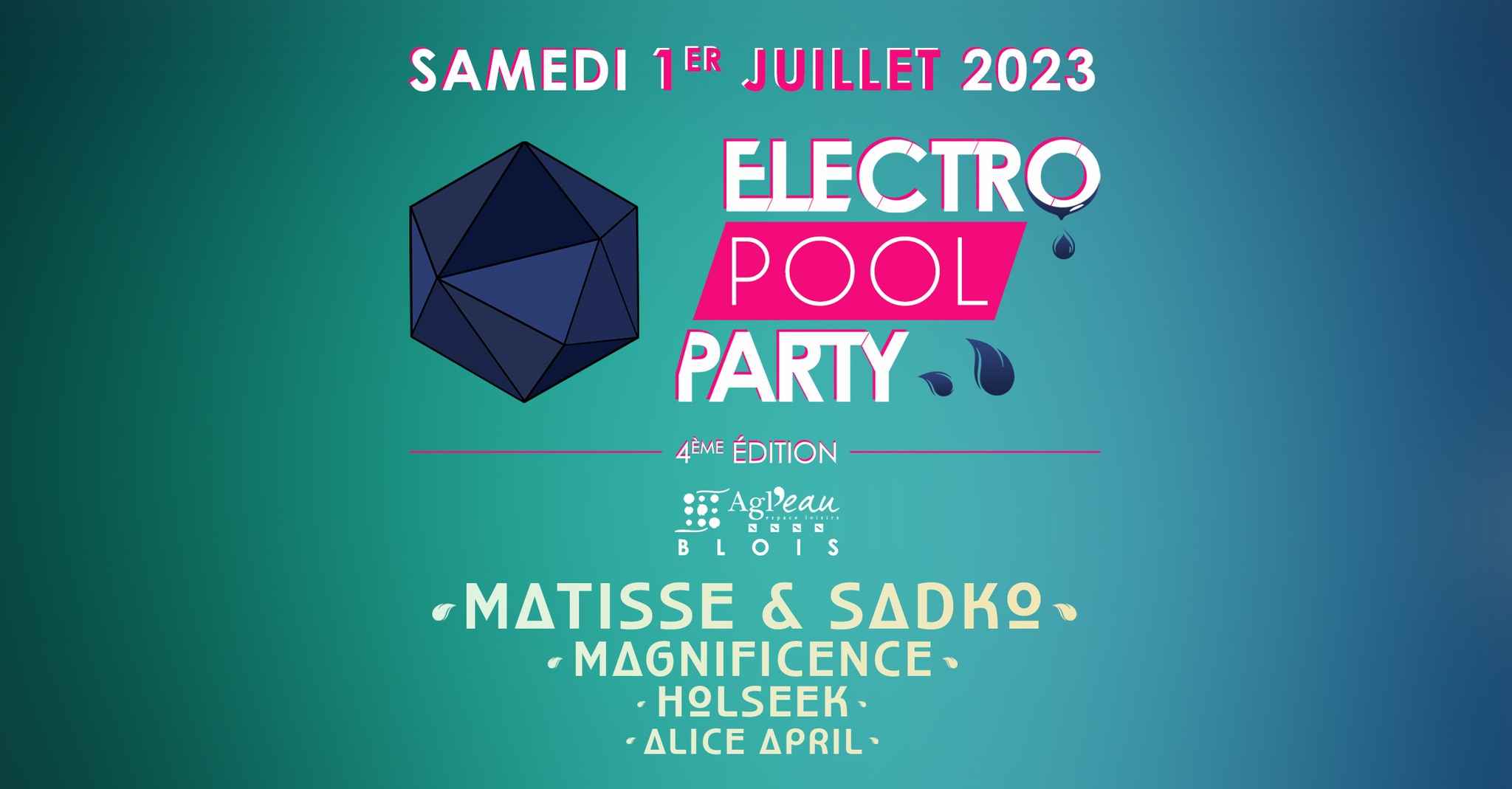 Affiche - Electro Pool Party 2023