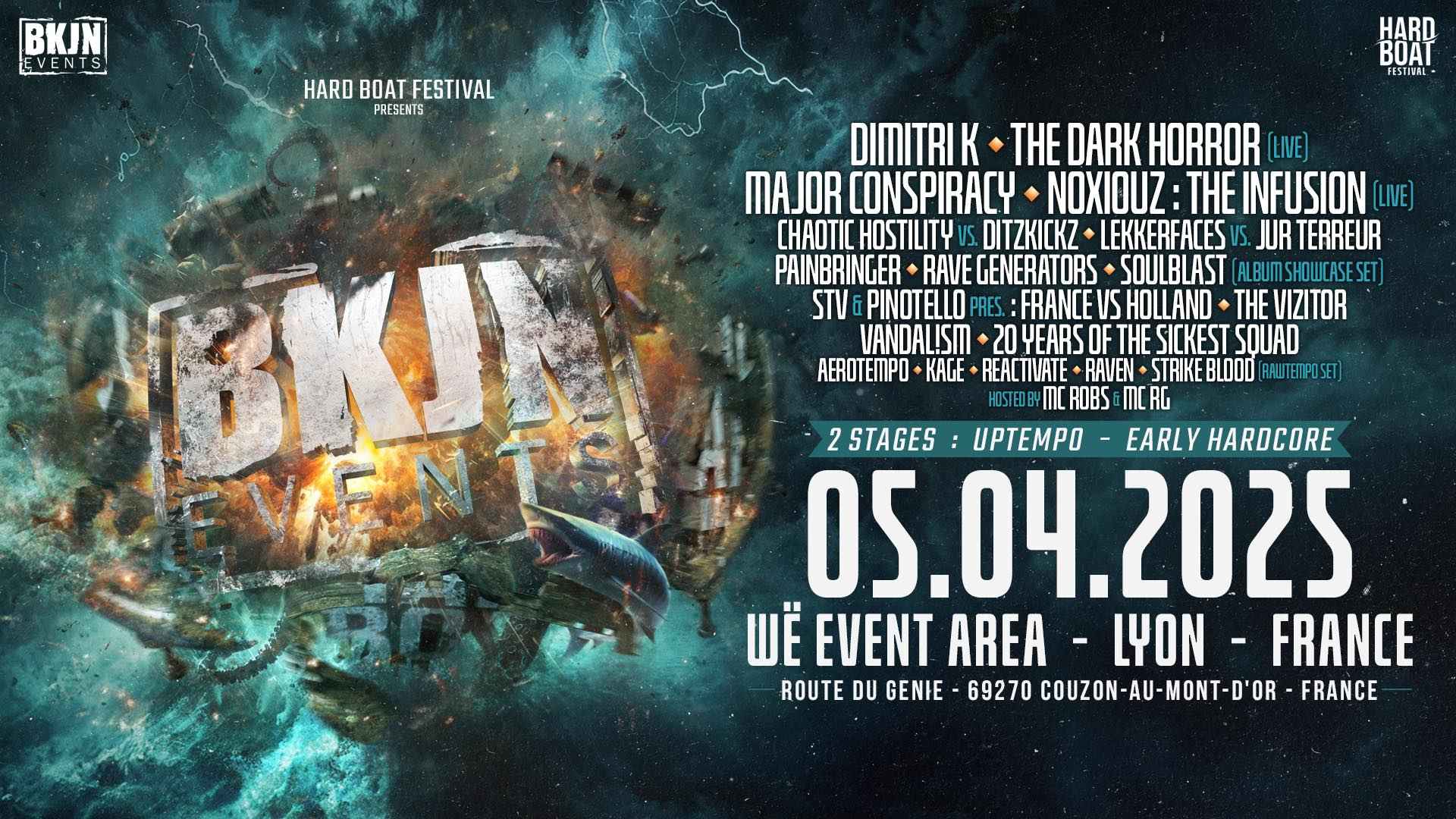 Affiche Hard Boat x BKJN