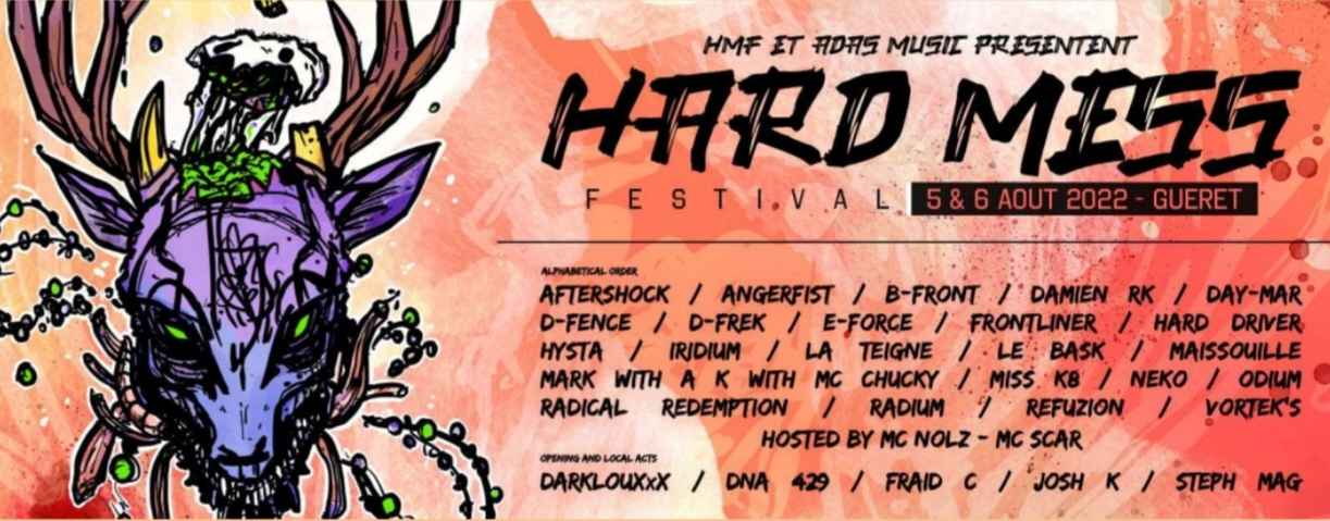 Affiche Hard Mess Festival 2022