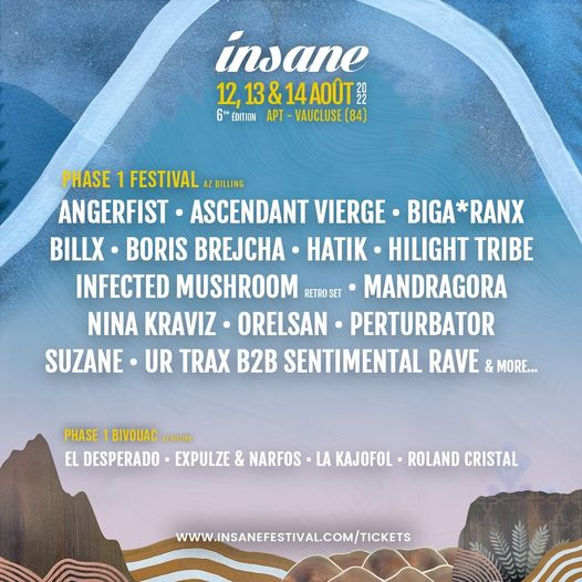Insane festival - line-up