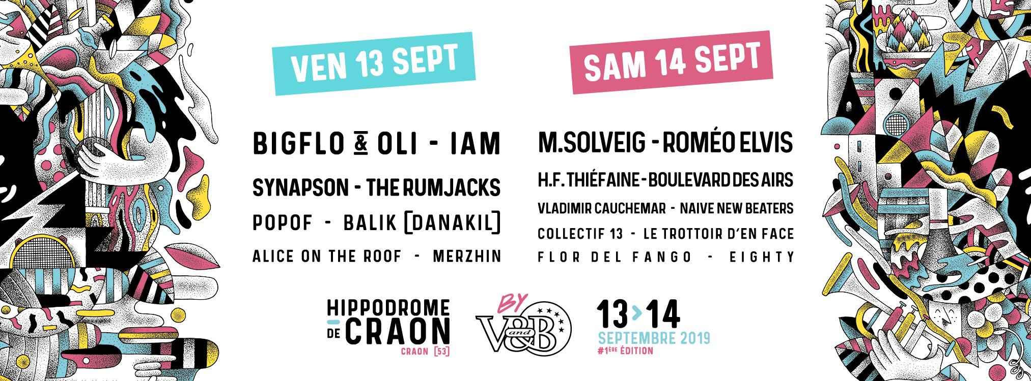 Line-Up de la première édition du V&B Fest' 