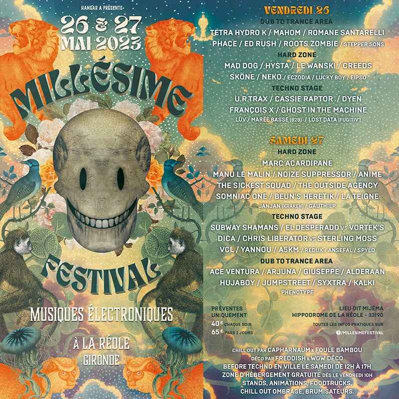 Line up - Millésime Festival