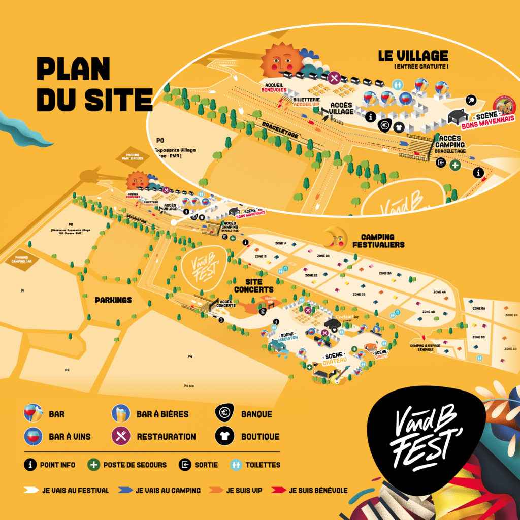 Plan du festival - V&B Fest'